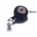 18mm Retractable Snap Button Badge Reel | Interchangeable ID Card Holder Clip