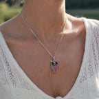18mm Pink Rhinestone Charm | Vintage Crystal Snap Jewelry Collection
