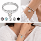 Silver Snap Charm Bracelet – Interchangeable Personalized Jewelry