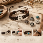 Vintage Leather Snap Bracelet | A Bracelet Full of Stories