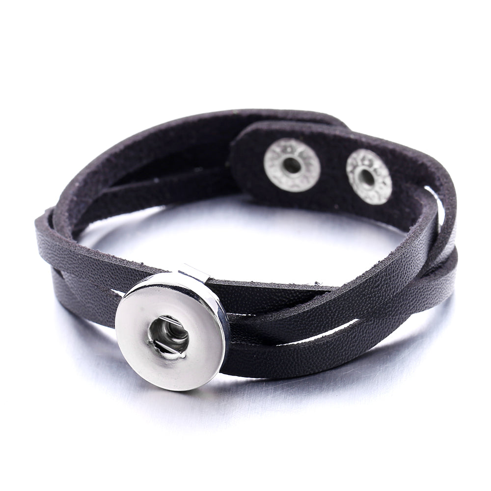 Vintage Leather Snap Bracelet – Wear Your Story, Your Way