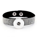 Rhinestone Snap Bracelet | Personalized Charm Jewelry with Glamour