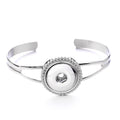 Minimalist Snap Bangle Bracelet | Interchangeable Charm Jewelry