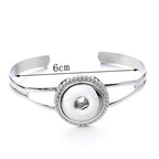 Minimalist Snap Bangle Bracelet | Interchangeable Charm Jewelry