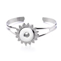 Silver Sunflower Snap Bracelet – A Symbol of Light, Love & New Beginnings