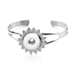 Silver Sunflower Snap Bracelet – A Symbol of Light, Love & New Beginnings