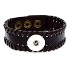 Black Leather Snap Bracelet – A Timeless Piece of Strength & Style