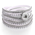 Rebel Soul Multi-Layer Leather Snap Bracelet