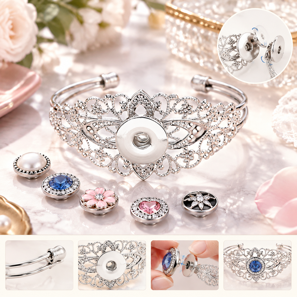 Royal Lace Silver Bracelet – Wear Your Little Crown Every Day
