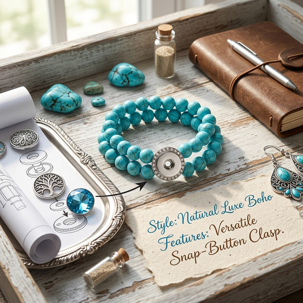 Double Layer Turquoise Bracelet – Carry Beauty, Luck & Your Journey