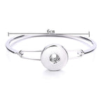 Minimalist Silver Snap Cuff Bracelet