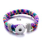 Rainbow Threads Snap Bracelet | Handmade Boho Bracelet for Everyday Style