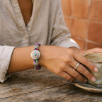 Rainbow Threads Snap Bracelet | Handmade Boho Bracelet for Everyday Style