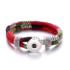 Rainbow Threads Snap Bracelet | Handmade Boho Bracelet for Everyday Style