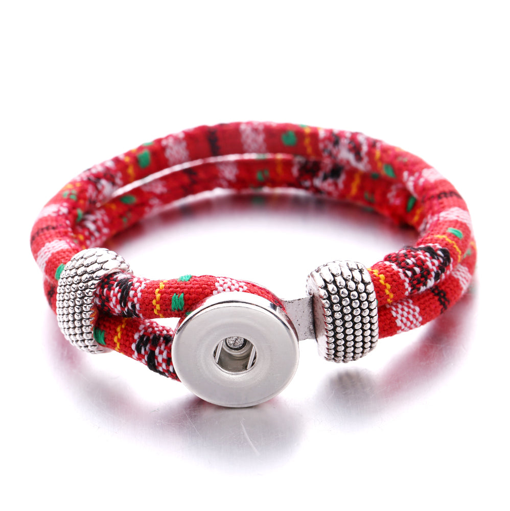 Rainbow Threads Snap Bracelet | Handmade Boho Bracelet for Everyday Style