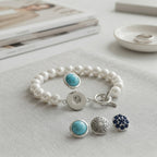 Timeless Pearl Snap Charm Bracelet
