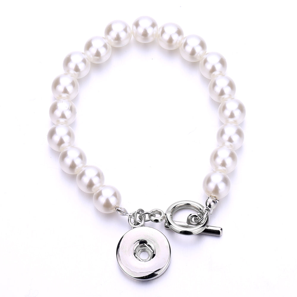 Timeless Pearl Snap Charm Bracelet