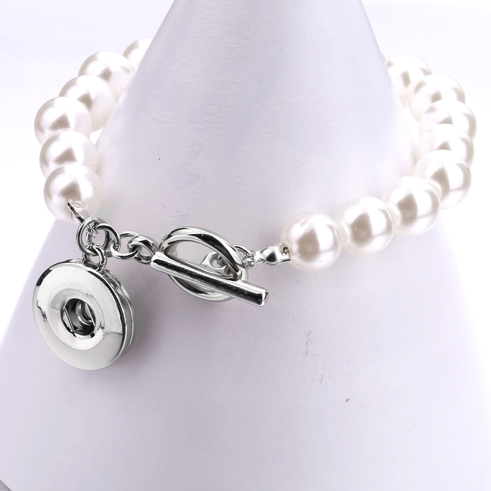 Timeless Pearl Snap Charm Bracelet