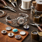 Vintage Grace Filigree Snap Cuff