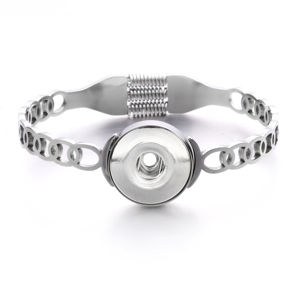 Eternal Link Silver Snap Bracelet