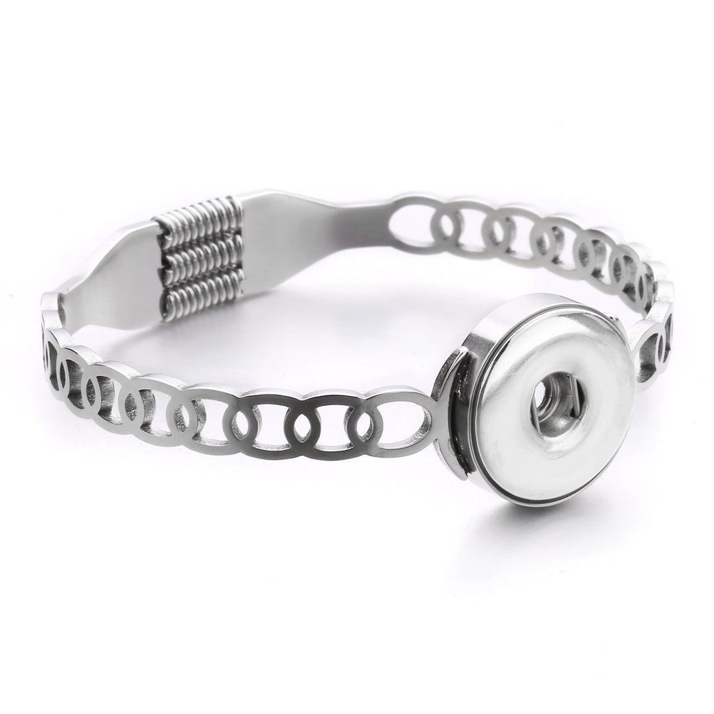 Eternal Link Silver Snap Bracelet