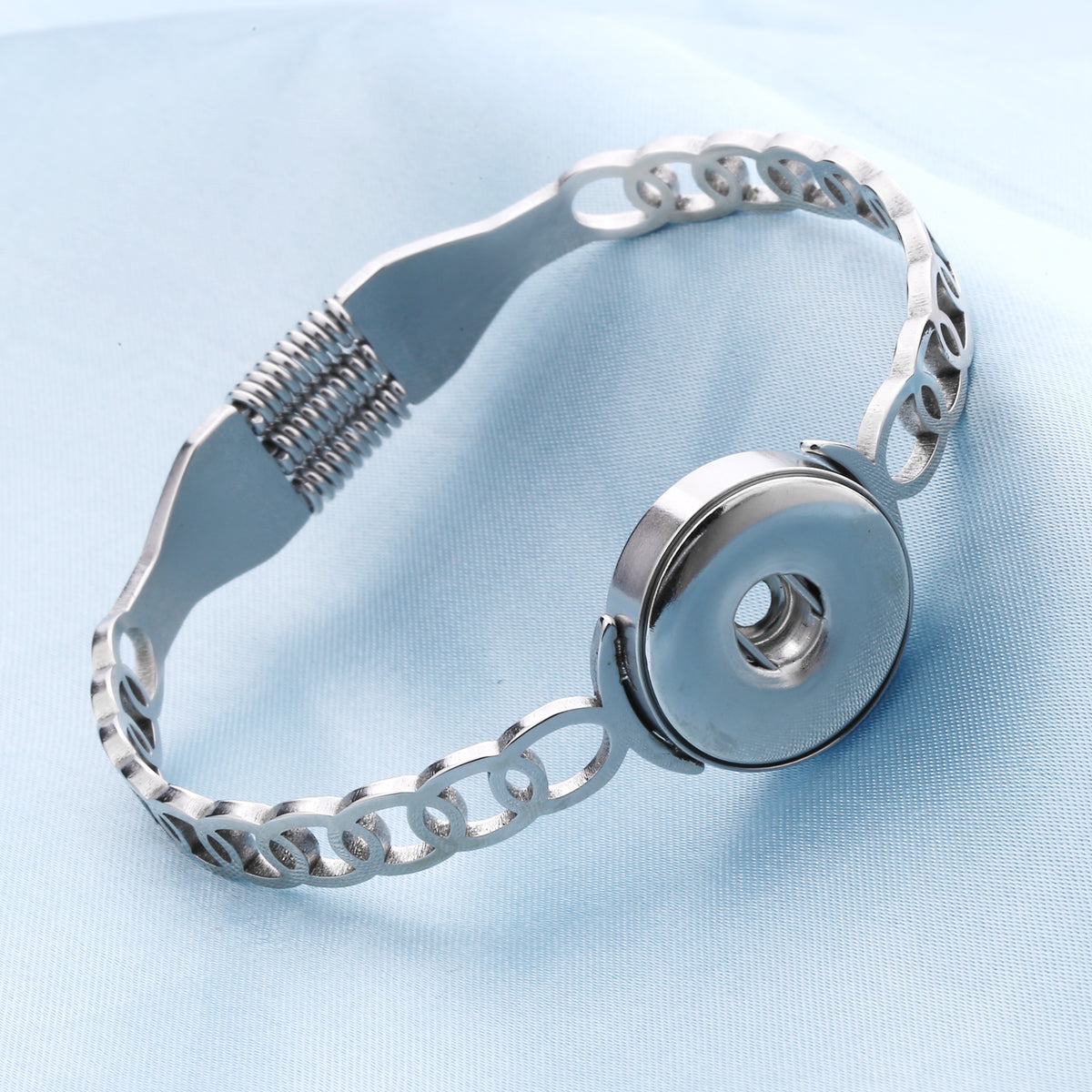 Eternal Link Silver Snap Bracelet
