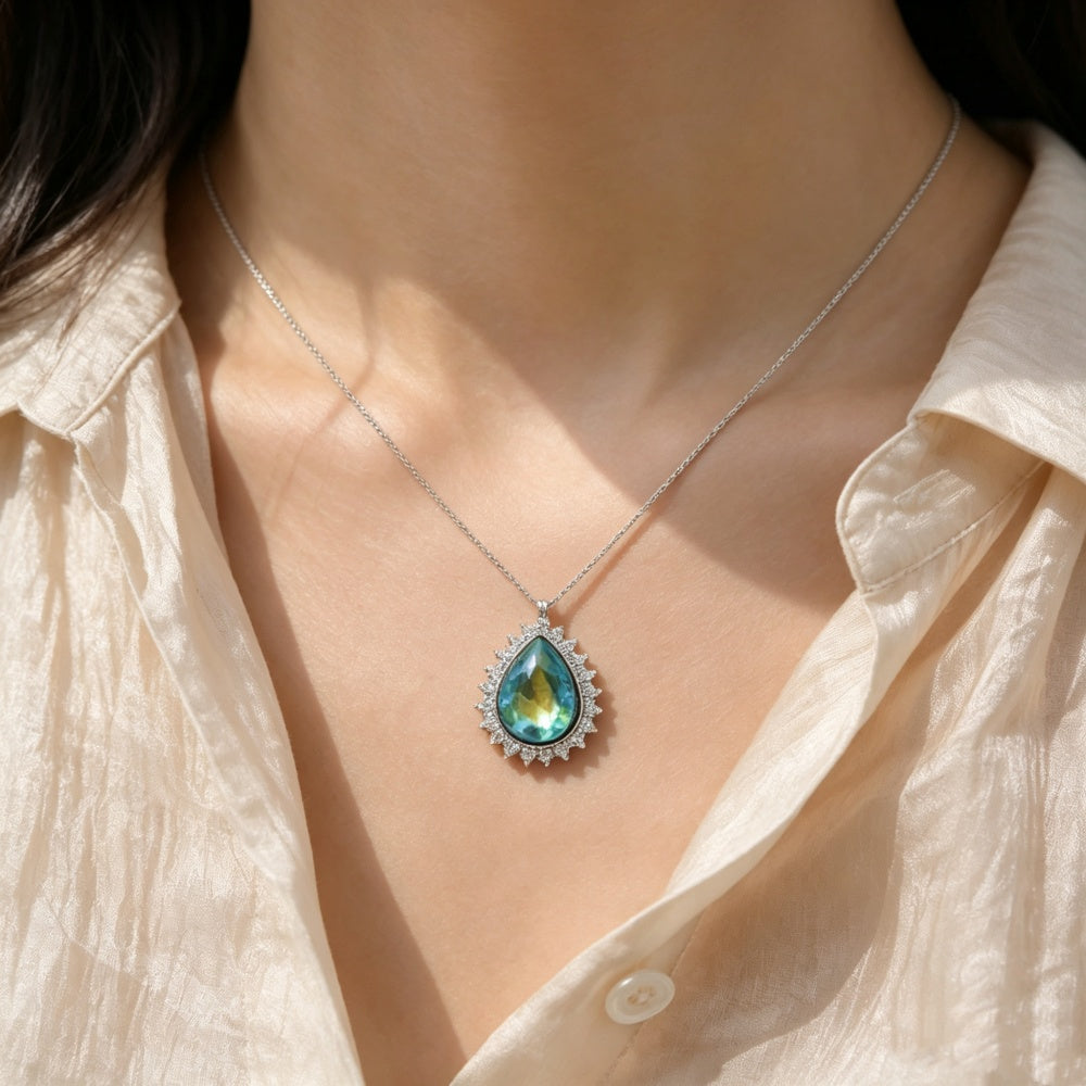 18mm Botanical Green Snap Charm | Interchangeable Jewelry Charm