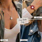 Interchangeable 18mm Pearl Snap Charms with Floral Rhinestone Designs