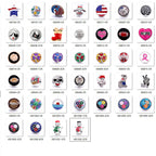 18mm Enamel Snap Button Charms Zinc Alloy Interchangeable DIY Jewelry Accessories