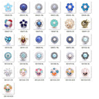 18mm Interchangeable Snap Button Charms, Sparkling Rhinestone Inlaid DIY Accessories