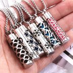 Perfume Diffuser Necklace | 316L Stainless Steel Aromatherapy Pendant with Refillable Scent Pad